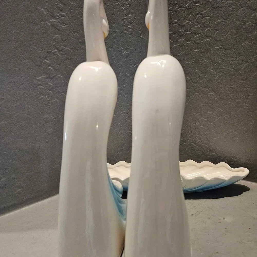 1988 Artmark Console Set Bird of Paradise Set and Vase in Original Box 12